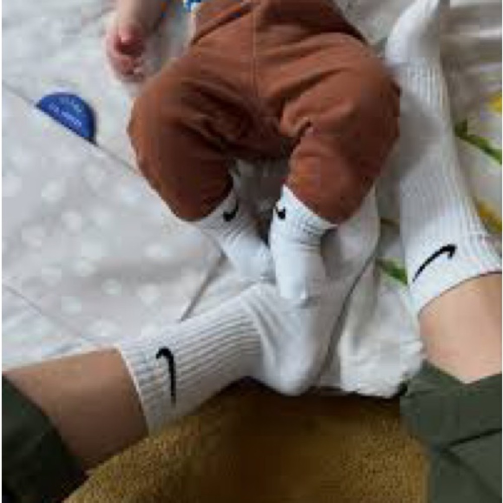 Toddler Nike White Athletic Crew Socks